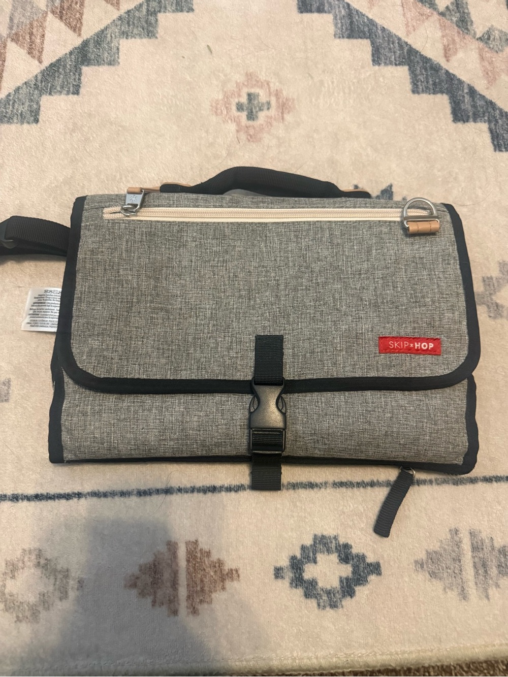 Skip Hop Gray Travel diaper pad and caddy